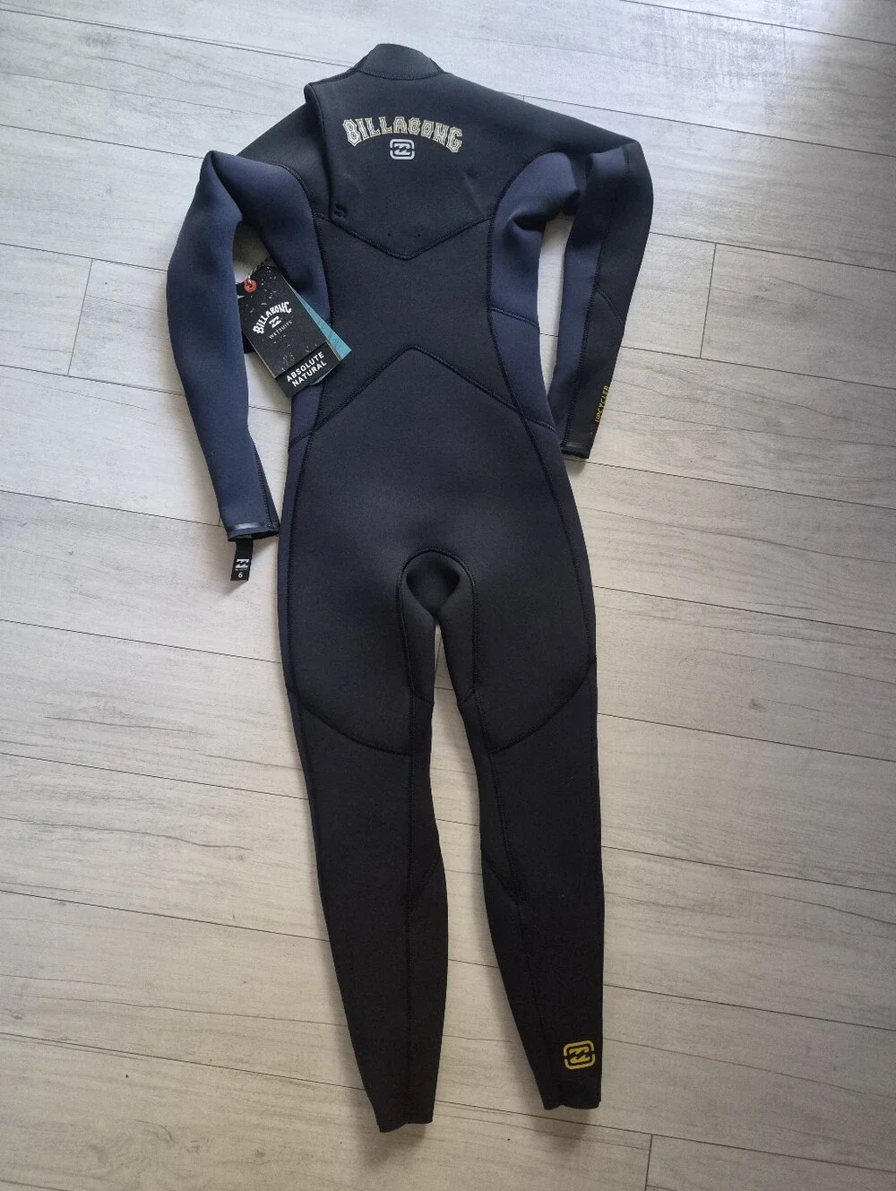 BILLABONG NEW Boys Absolute Natural Chest Zip Full Wetsuit
